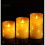 flameless Candle, with Embedded Fairy String Lights, 3-Piece LED Candle, with 10-Key Remote Control, 24-Hour Timer Function, Dancing Flame, Real 2