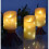 flameless Candle, with Embedded Fairy String Lights, 3-Piece LED Candle, with 10-Key Remote Control, 24-Hour Timer Function, Dancing Flame, Real 3