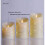 flameless Candle, with Embedded Fairy String Lights, 3-Piece LED Candle, with 10-Key Remote Control, 24-Hour Timer Function, Dancing Flame, Real 4