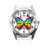 TAPORT White Leather Round Watch for Butterfly Fans E2 1