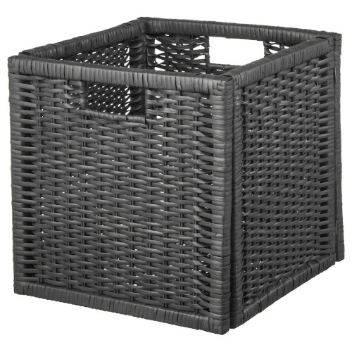 Ikea BRANÄS Basket, dark grey 32x34x32 cm *Brand New*
