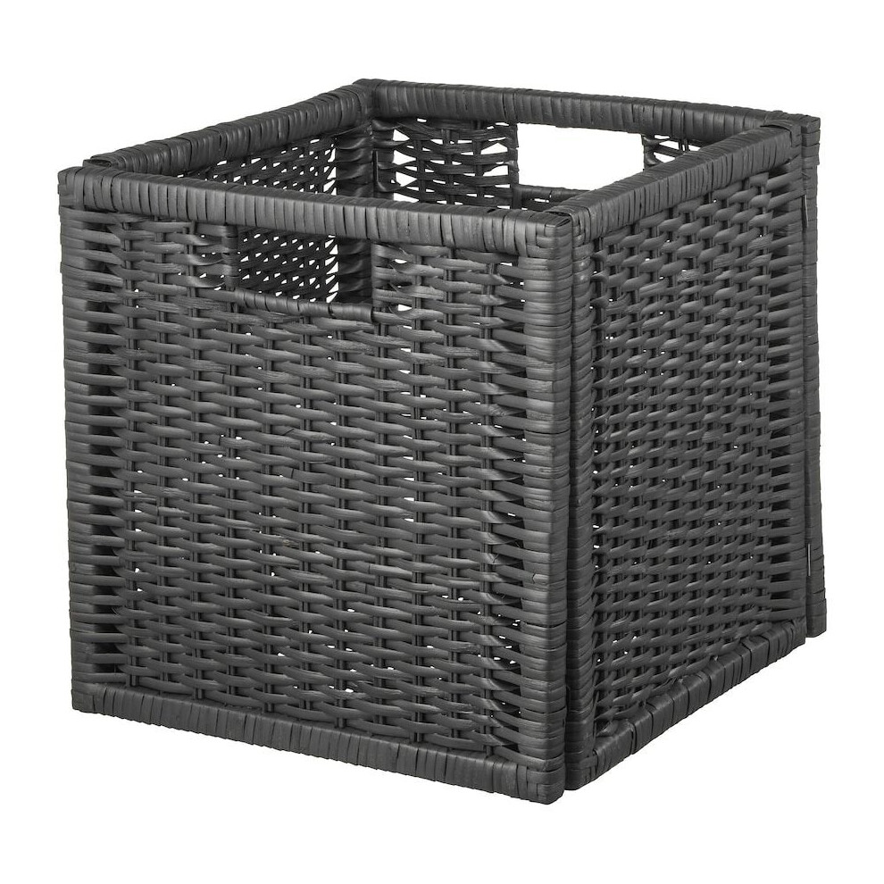 Ikea BRANÃS Basket, dark grey 32x34x32 cm *Brand New*