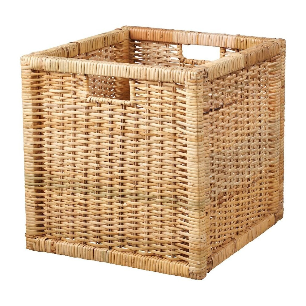 Ikea BRANÃS Basket, rattan 32x34x32 cm *Brand New*