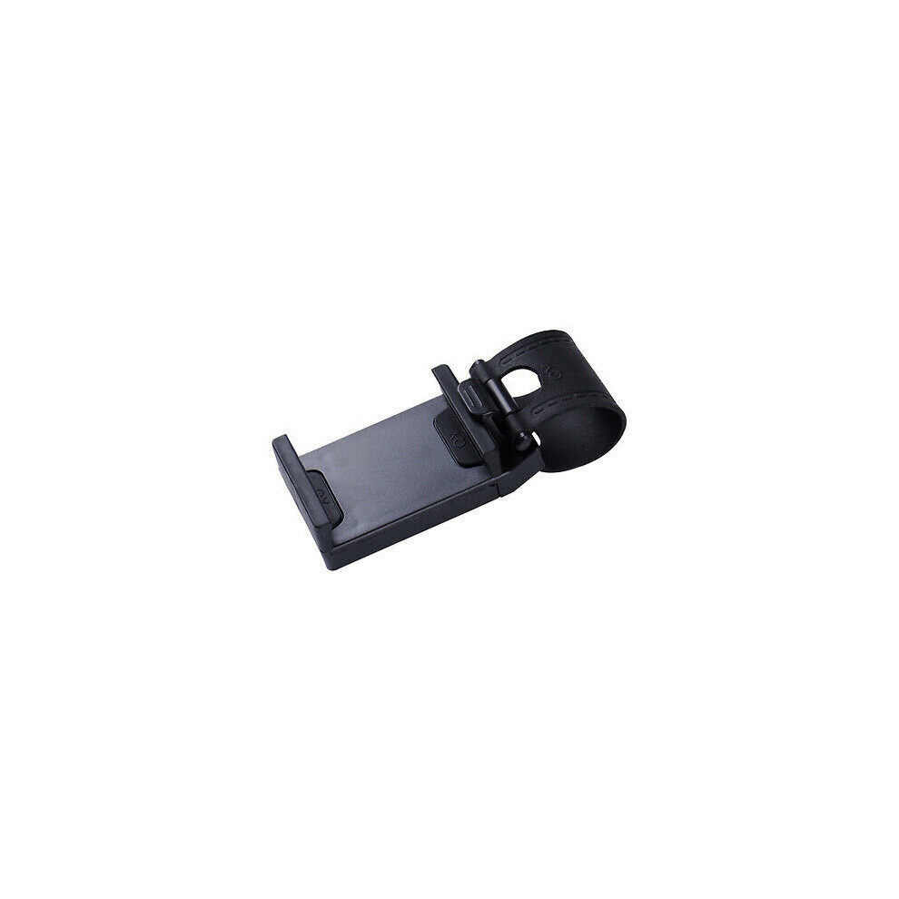 (Black) Universal Car Steering Wheel Clip Mount Holder Cradle Stand For Mobilephone Gps Black 695754431691