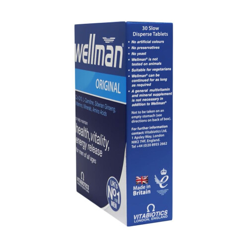 Vitabiotics Vitabiotics Wellman Tablets 30's With Vitamins B6 And B12 1