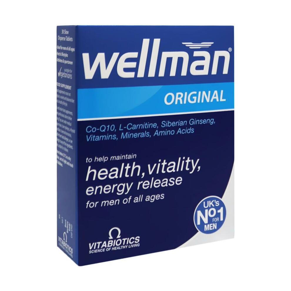 Vitabiotics Wellman Tablets 30's With Vitamins B6 And B12