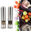 2X Electric Salt Pepper Grinder Set Shaker Mills Adjustable Coarseness 4