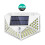 (2pcs) 100 LED Solar Powered Light Outdoor PIR Motion Sensor Garden Security Wall Lamp 13