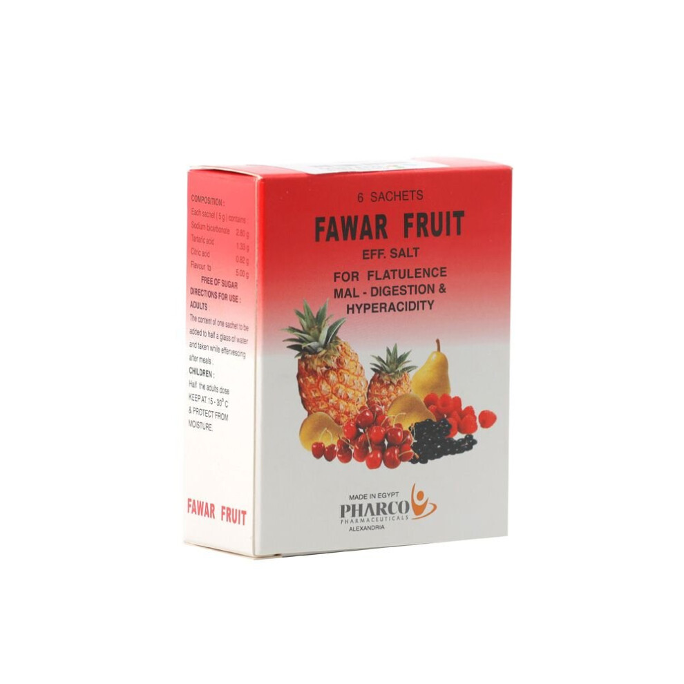 Fawar Fruit Effervescent Salt Sachets 6's