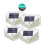 (2pcs) 100 LED Solar Powered Light Outdoor PIR Motion Sensor Garden Security Wall Lamp 12