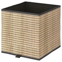 Ikea GNABBAS Storage Basket Box Natural Seagrass KALLAX Shelving 32x35x32 cm