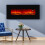 Living And Home Modern 50 inch Wall Mounted Electric Fire Black Flat Glass with Remote Control 1