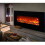 Living And Home Modern 50 inch Wall Mounted Electric Fire Black Flat Glass with Remote Control 3