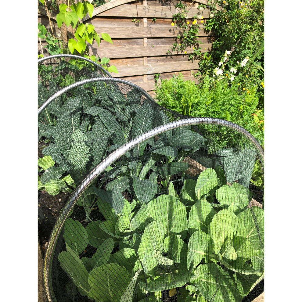 (6m with Black Soft Butterfly) Garden Netting, Fleece or Polythene Tunnel Cloche-image-OPC-P8P2BYS-NEW