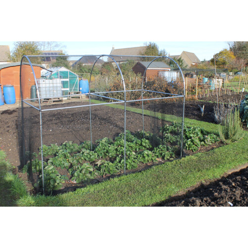 (No Netting - 3.6m Long) Domed Walk In Fruit Cage