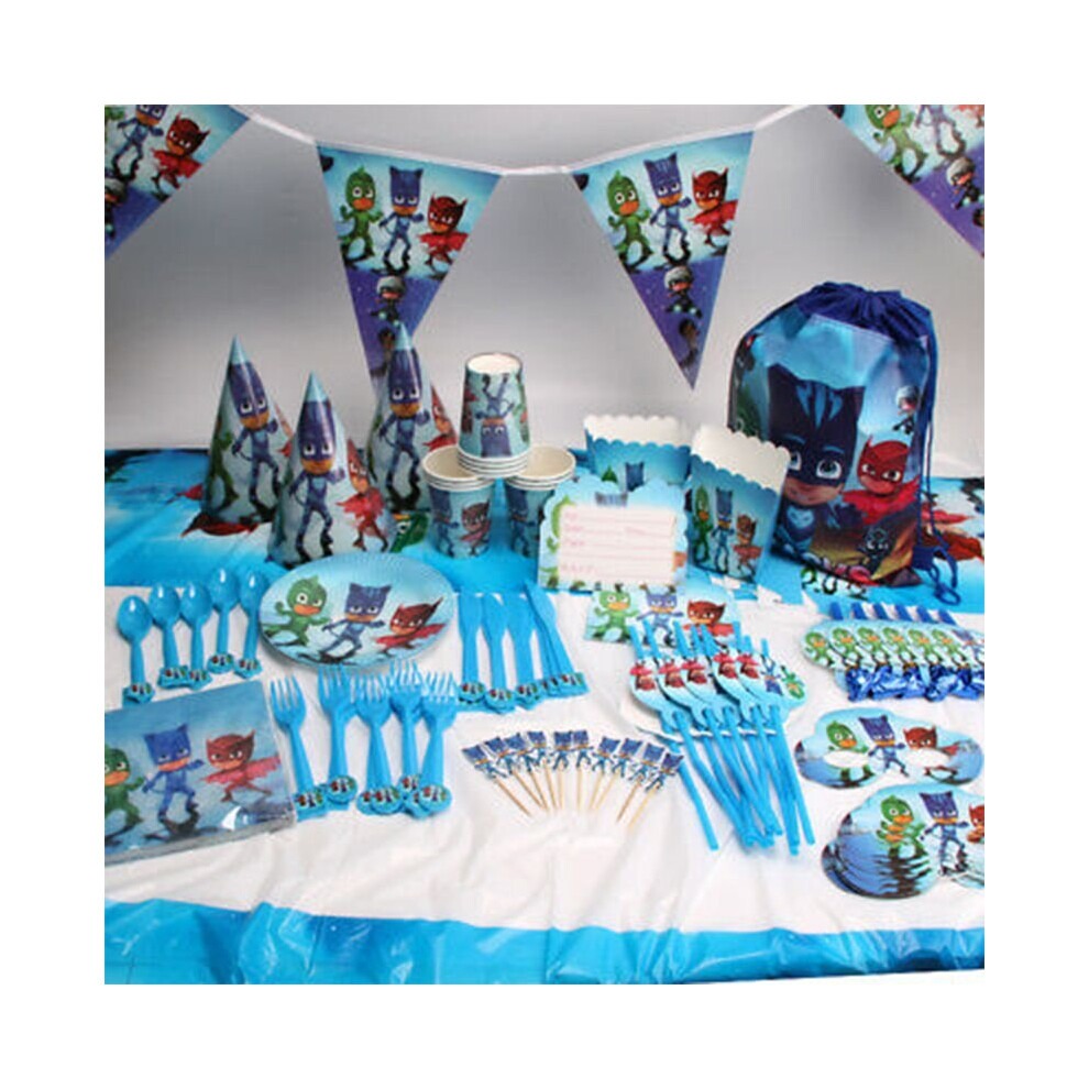 (10x Plates) PJ MASK Birthday Party Supplies Favor Kids Tableware Decoration Plates Cups