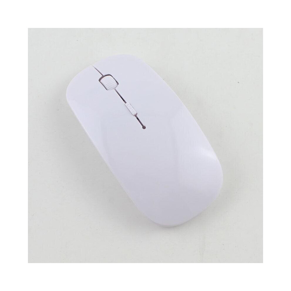 (White) 2.4G Ultra Thin Usb Optical Wireless Mouse Cordless Computer Laptop Desktop Mouse White 697002490269