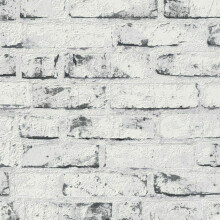 New England Rustic Brick Wallpaper White AS Creation 9078-37