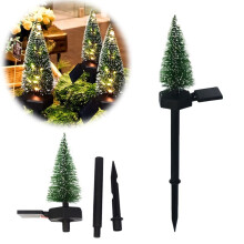 Solar Christmas Tree Path LED Lights Outdoor Yard Outside Garden Xmas Decoration