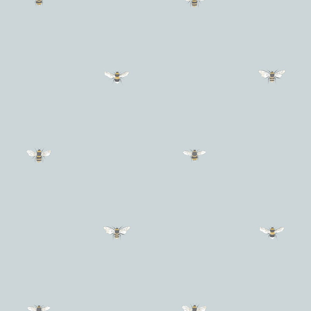 Sophie Allport Bees Wallpaper Duck Egg 181533 5060802622454
