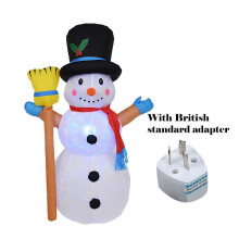 (Snowman, UK) Giant Christmas Inflatable Santa Snowman Outdoor Yard Ornament Xmas Decorations