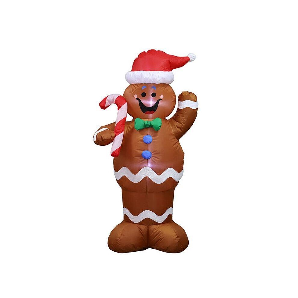 (Gingerbread Man, UK) Giant Christmas Inflatable Santa Snowman Outdoor Yard Ornament Xmas Decorations