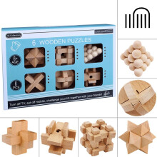 IQ Collection 6 Wooden Puzzle Set