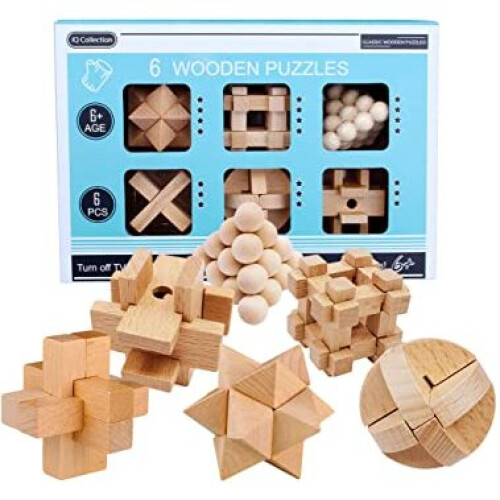 IQ Collection 6 Wooden Puzzle Set 2