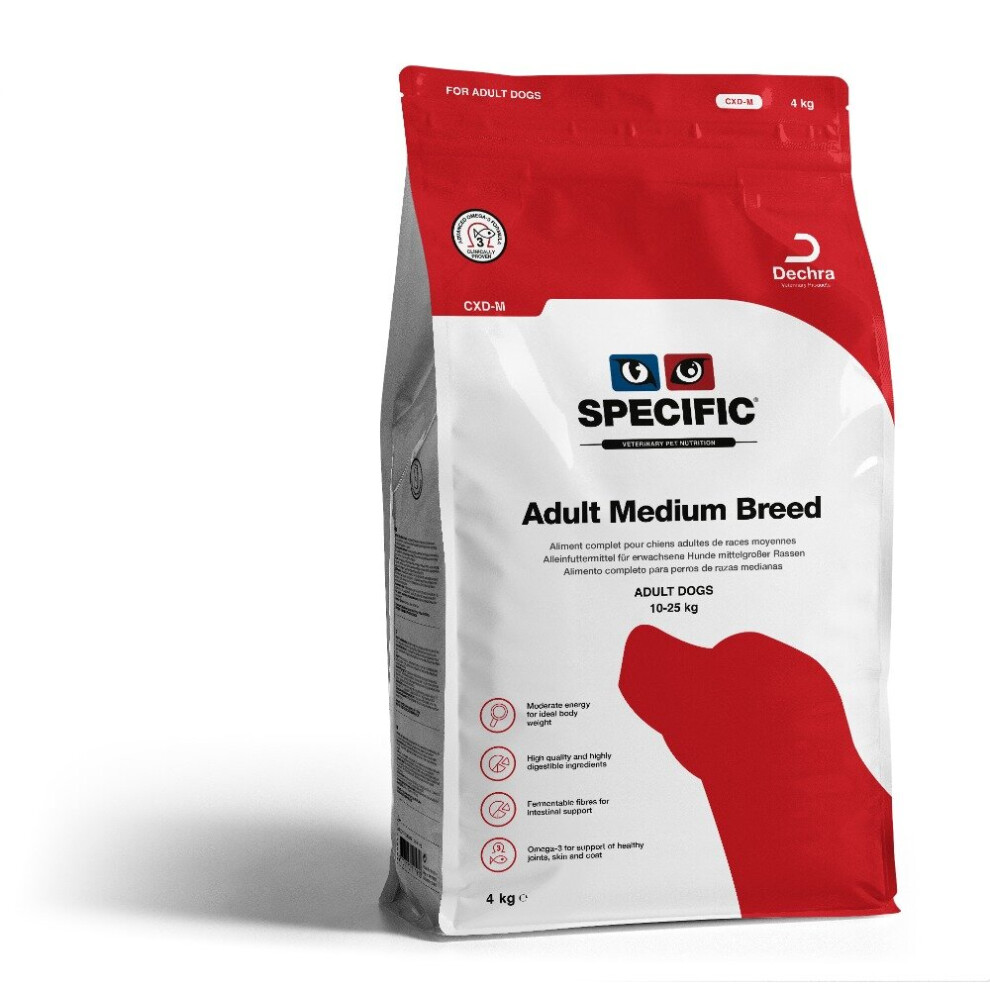 Dechra (4Kg) Specific Cxd-M Adult Medium Breed Dog Food