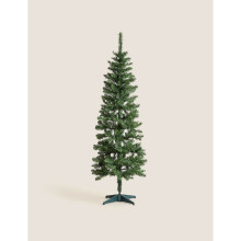(Green , 6 FT) 4ft 6ft Christmas Artificial Slimline Tinsel Tree