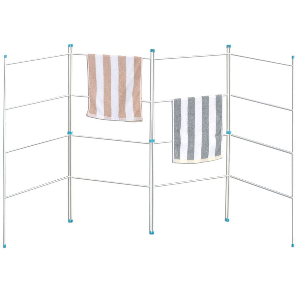 (Multi Section Indoor Outdoor Folding Clothes Airer 2 3 4 Fold Foldable Section Horse Gate Laundry Dryer Rail Drying Rack) Multi Section 2 3 4 Gate Fo