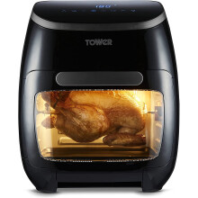 Tower Xpress Pro Combo T17076 Vortx 10-in-1 Digital Air Fryer Oven with Rapid Air Circulation, 60-Minute Timer, 11 L, 2000 W, Black