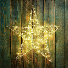 Christmas 3D Workshop Star Light 200 Warm White LED Indoor Xmas Decor