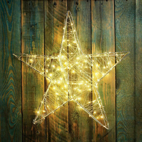 Christmas 3D Workshop Star Light 200 Warm White LED Indoor Xmas Decor