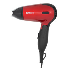 Red Hot 37070 1200W Compact Travel Hair Dryer With Folding Handle
