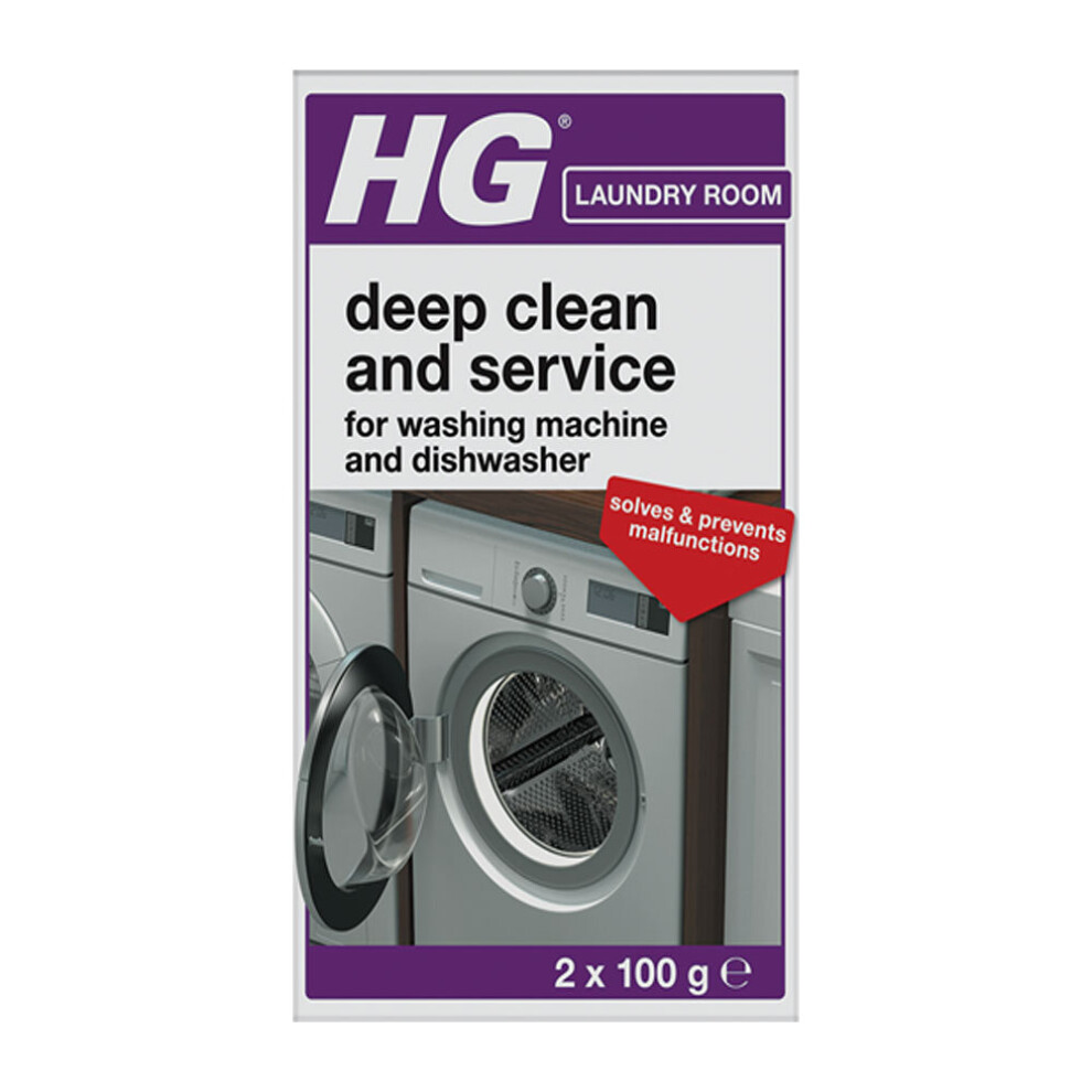 HG Deep Clean & Service for Washing Machines & Dishwashers 200g