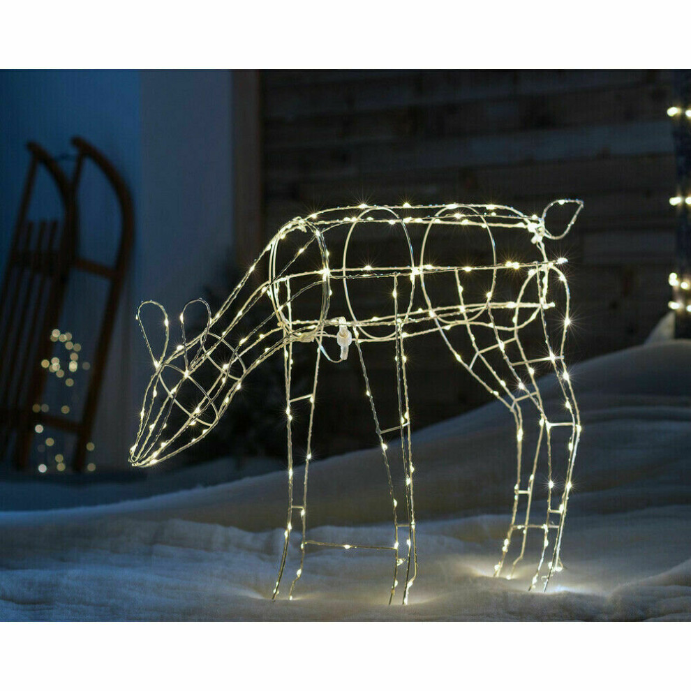 3D Christmas Metal Grazing Reindeer Silhouette 200 Warm White LED 80cm-image-OPC-P8P5876-NEW