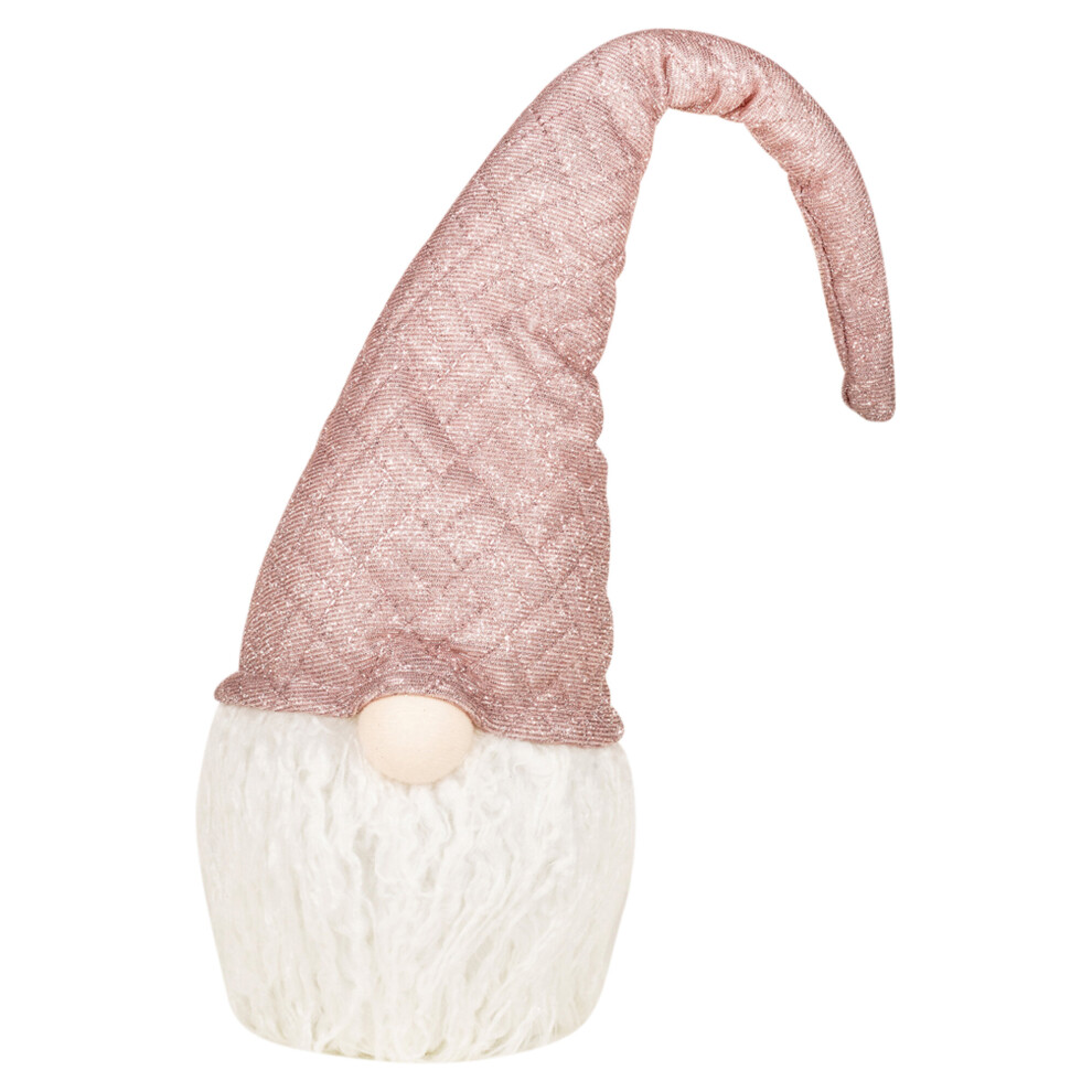 Urbn Living (57Cm) Nordic Christmas Up Led Gnome With Hat Faceless Gonk Plush Doll Toy Light/Pink