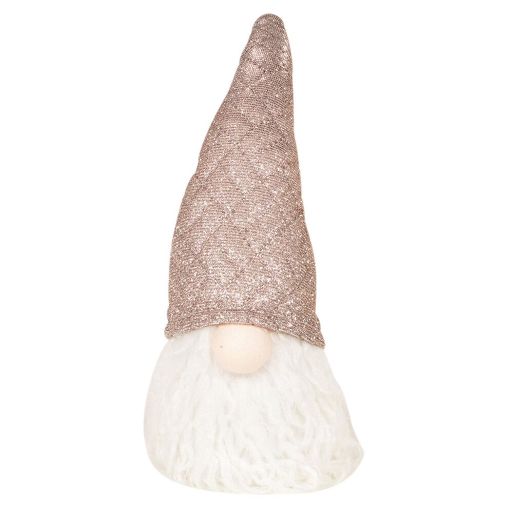 Urbn Living (30Cm) Nordic Christmas Up Led Gnome With Hat Faceless Gonk Plush Doll Toy Light/Pink