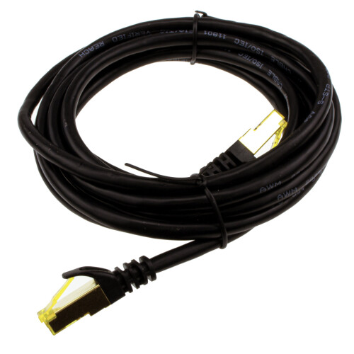 kenable kenable CAT7 600MHz 10Gb F/FTP Shielded RJ45 Ethernet Cable 3m Black (Code 10710) 2