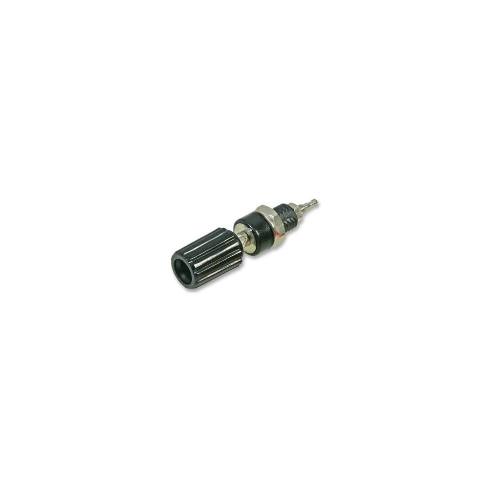 kenable Panel Mount Banana Plug Speaker Audio Solder Terminal Post Black 4mm