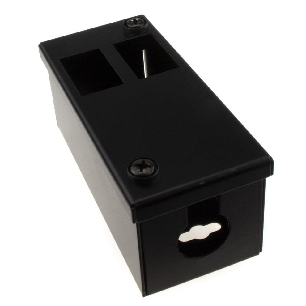 kenable GOP/POD Metal Box with Vertical Cut Outs for 2 x 6C Outlets and 25mm Cable Entry