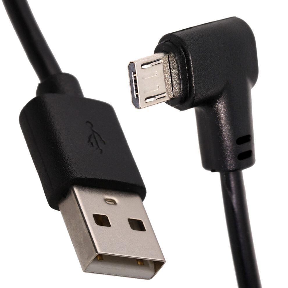 kenable Right Angle USB to MICRO FAST CHARGE Phone/Gaming Charger Cable 22AWG 2m