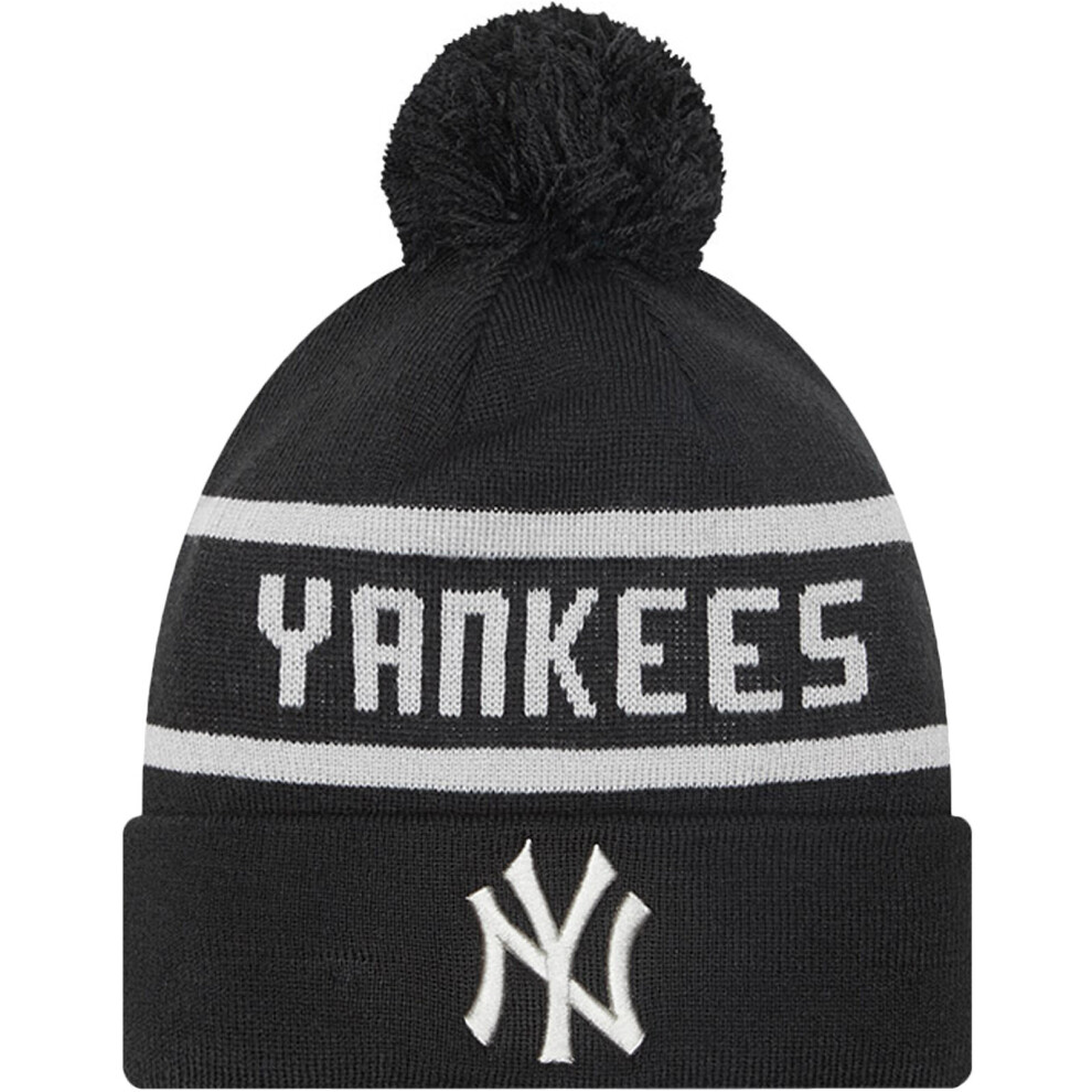 New Era Unisex New York Yankees MLB Cuffed Beanie Bobble Hat - Navy