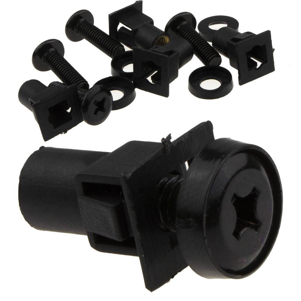 kenable Quick Push Fit M6 Cage Nuts for Network Data Cabinet Rack Mount [4 Pack]