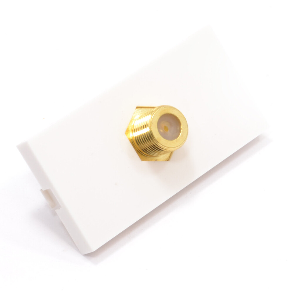 Kenable Ready Made Faceplate Module F Type Screw Satellite Panel Mount Stub