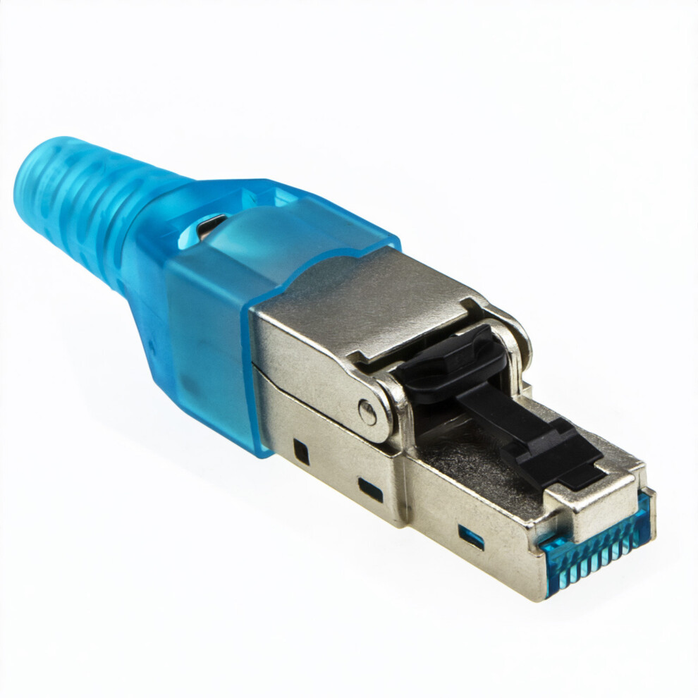 kenable Tool Less Crimp Cat6A RJ45 Ethernet Network Cable End Connector Quick Fit