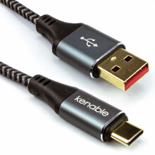 PRO 20AWG USB-C Ultra Fast Charge/Data Mobile Phone Charging Cable Braided  2m