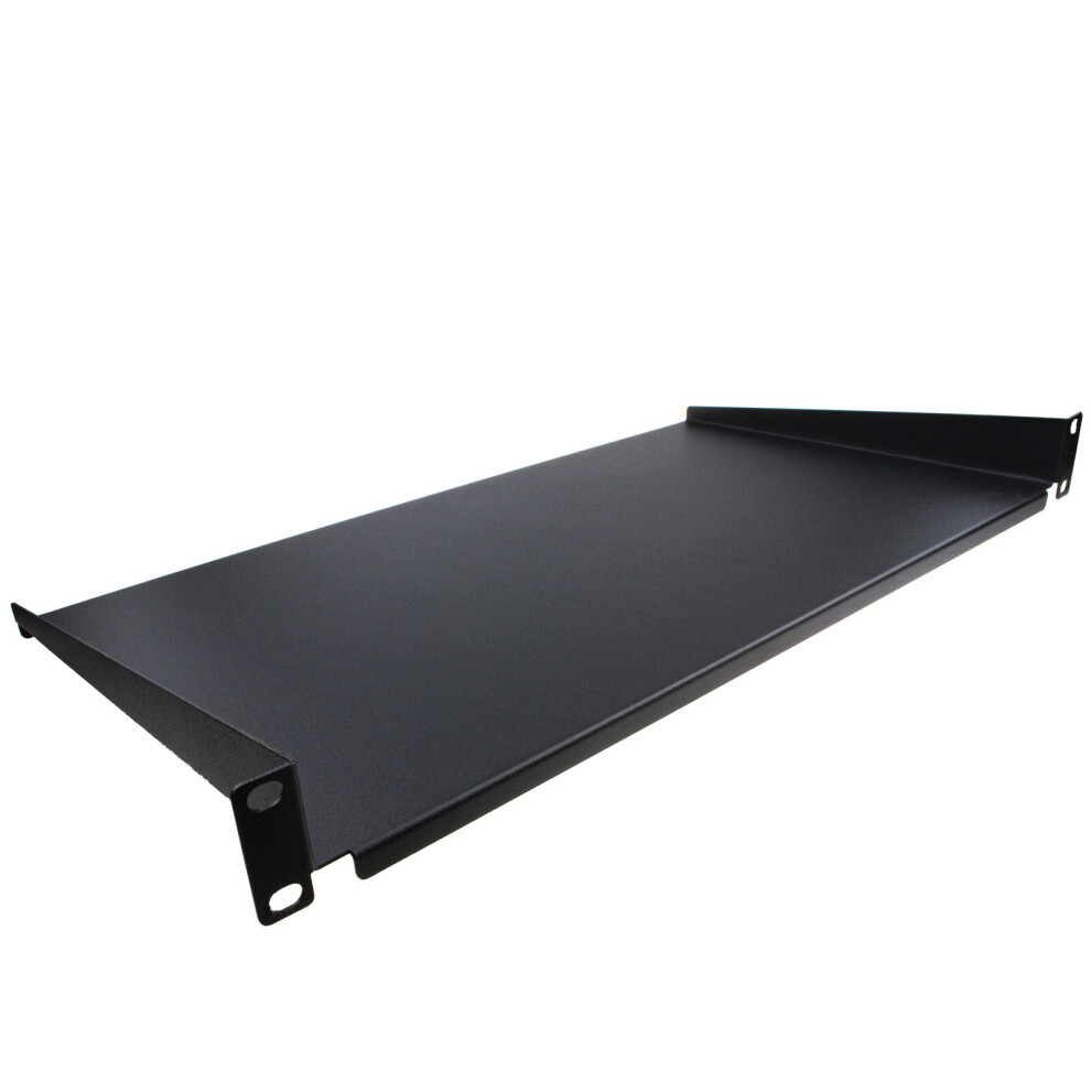 Kenable Fixed Cantilever Shelf 1U 250Mm Deep 19 Inch Data Cabinet Rack Black