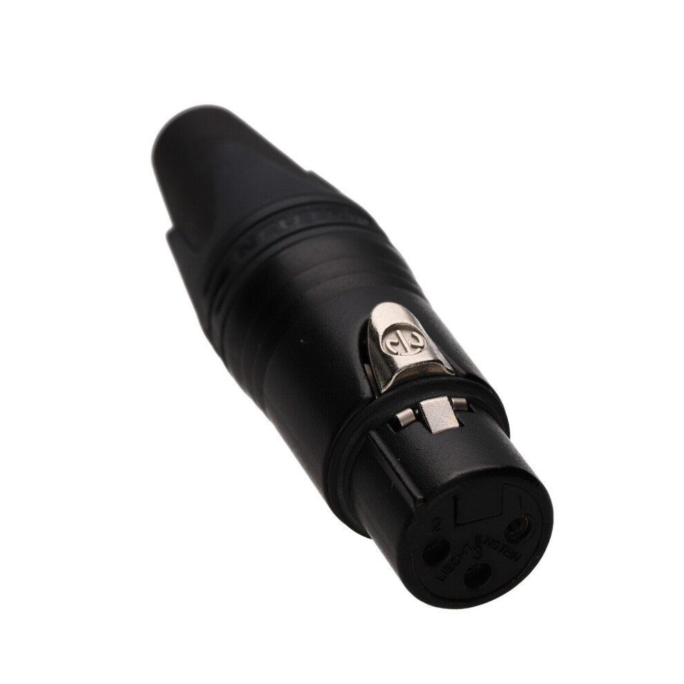 Neutrik Nc3fxx Female 3 Pin Xlr Microphone Solder Line Socket Black 5054338112046